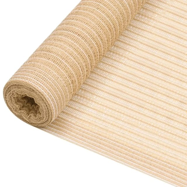 vidaXL Zaunblende Beige 1,2x10 m HDPE 75 g/m² 149428
