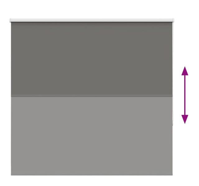 vidaXL Verdunkelungsrollo Grau 160x130cm Stoffbreite 156,6cm Polyester 4011114