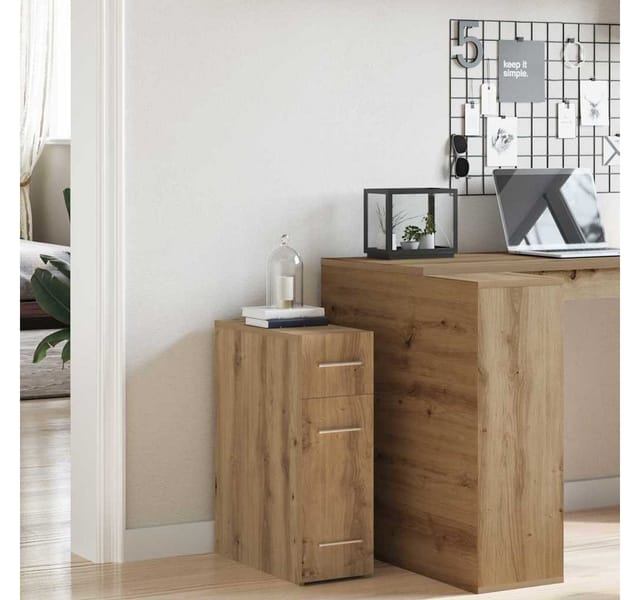 vidaXL Apothekerschrank Eiche Handwerklich 20 x 45,5 x 60 cm 862636