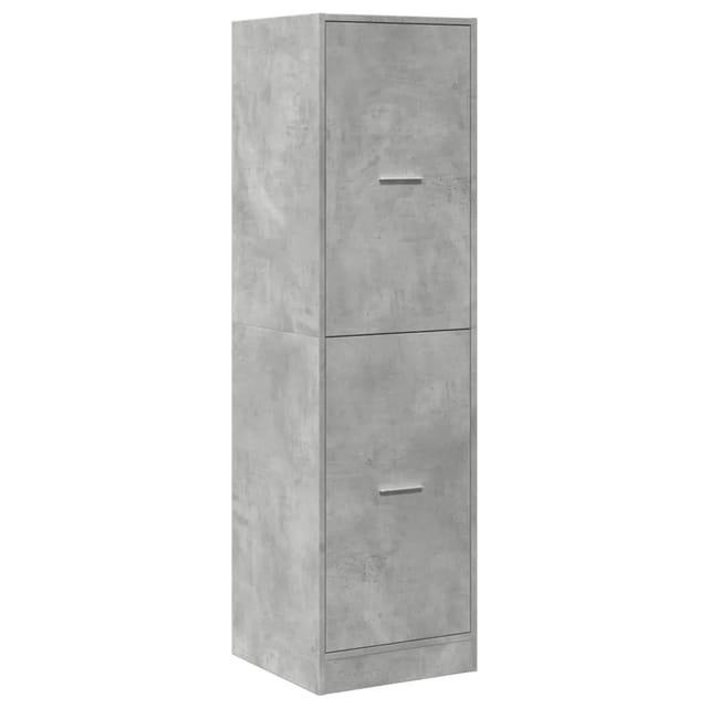 vidaXL Apothekerschrank Betongrau 40x41x144,5 cm Holzwerkstoff 3309639