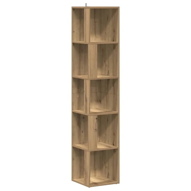 vidaXL Eckregal Artisan-Eiche 33x33x165 cm Holzwerkstoff 856725