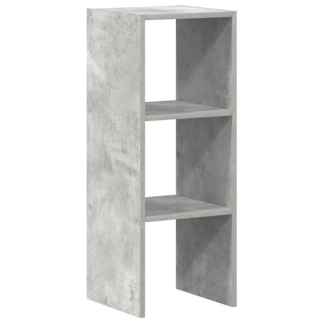 vidaXL Bücherregal Stapelbar Betongrau 30x30x80 cm Holzwerkstoff 858809