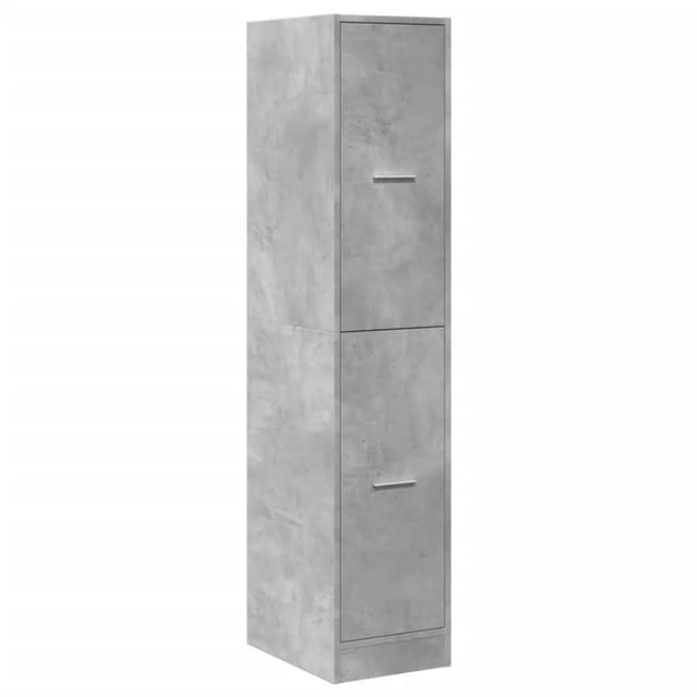 vidaXL Apothekerschrank Betongrau 30x41x144,5 cm Holzwerkstoff 855172