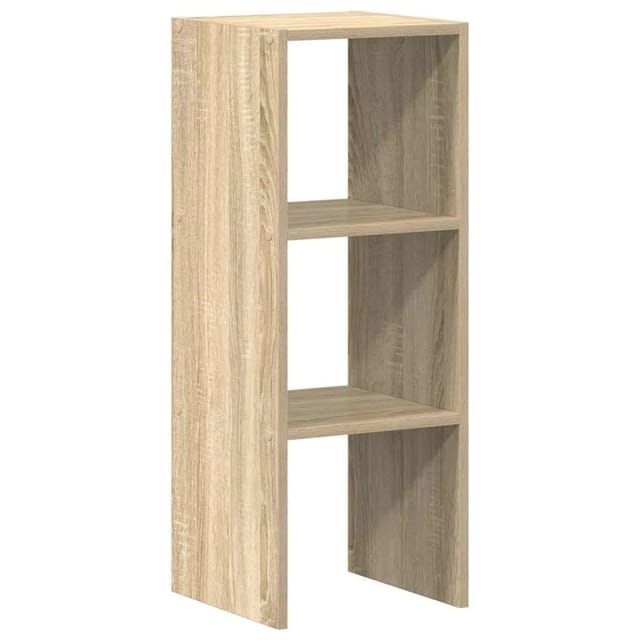 vidaXL Bücherregal Stapelbar Sonoma-Eiche 30x30x80 cm Holzwerkstoff 858807
