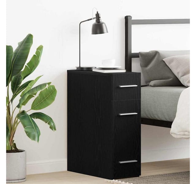 vidaXL Apothekerschrank Schwarze Eiche 20 x 45,5 x 60 cm Holzwerkstoff 862637
