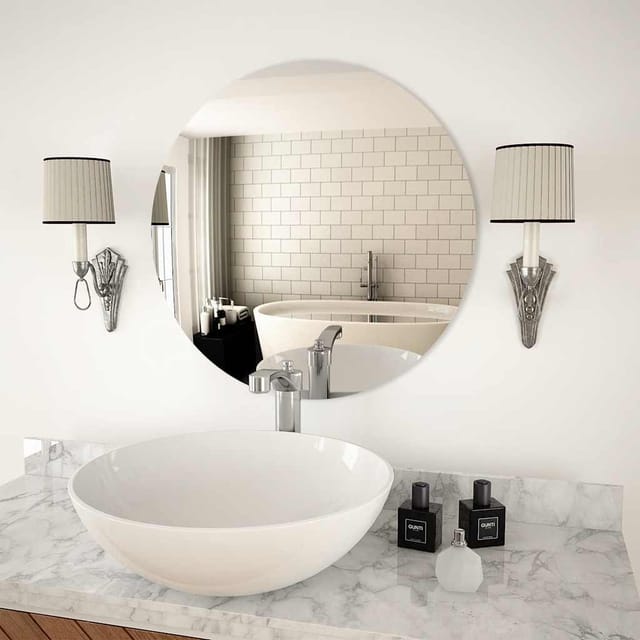 vidaXL Wandspiegel 60 cm Rund Glas 245704