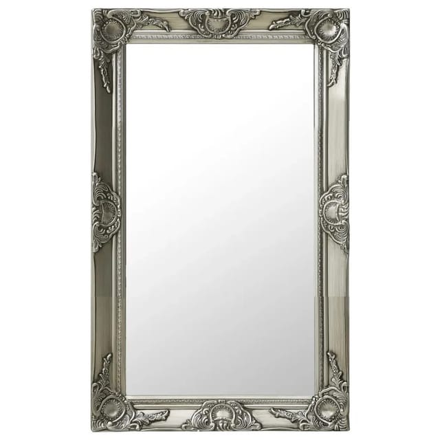 vidaXL Wandspiegel im Barock-Stil 50x80 cm Silbern 320322