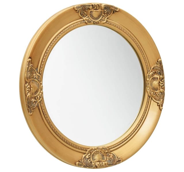 vidaXL Wandspiegel im Barock-Stil 50 cm Golden 320345