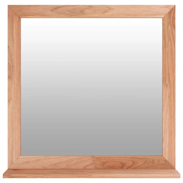 vidaXL Wandspiegel 55x55 cm Massivholz Nussbaum 350358