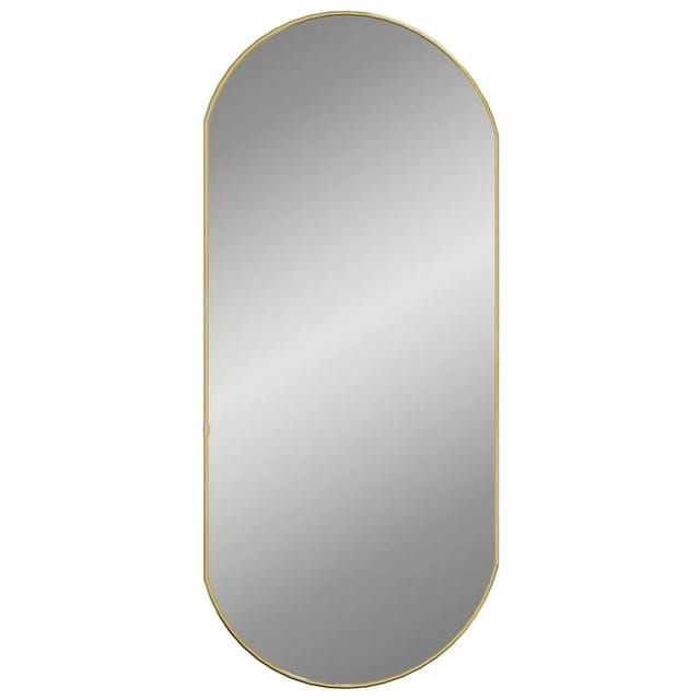 vidaXL Wandspiegel Golden 90x40 cm Oval 348200