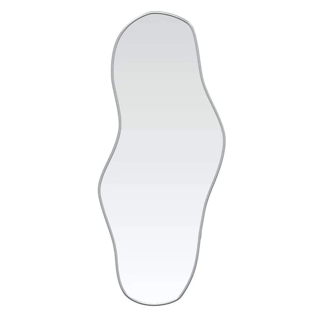 vidaXL Wandspiegel Silbern 100x45 cm 348258