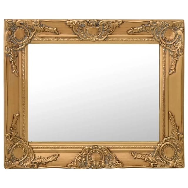vidaXL Wandspiegel im Barock-Stil 50x40 cm Golden 320309
