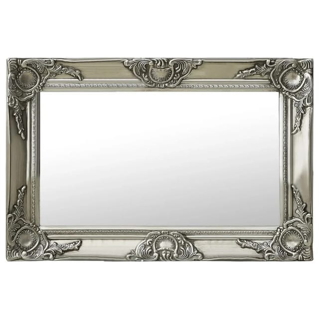 vidaXL Wandspiegel im Barock-Stil 60x40 cm Silbern 320330