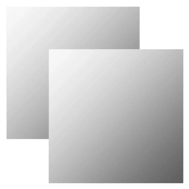 vidaXL Wandspiegel 2 Stk 60x60 cm Quadratisch Glas 3051624