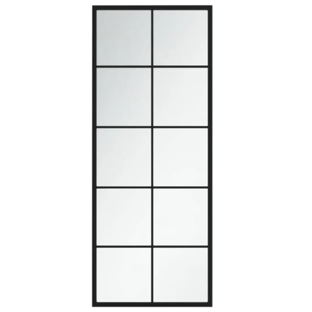 vidaXL Wandspiegel Schwarz 100x40 cm Metall 342208