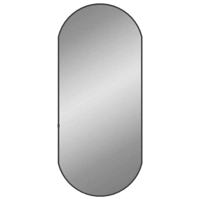 vidaXL Wandspiegel Schwarz 80x35 cm Oval 348206
