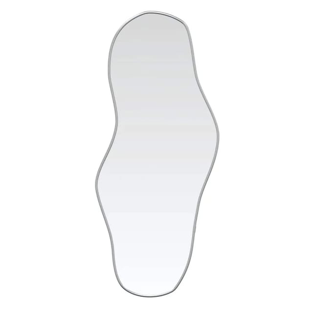 vidaXL Wandspiegel Silbern 80x35 cm 348256