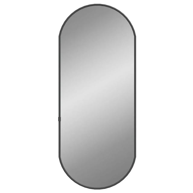 vidaXL Wandspiegel Schwarz 60x25 cm Oval 348204