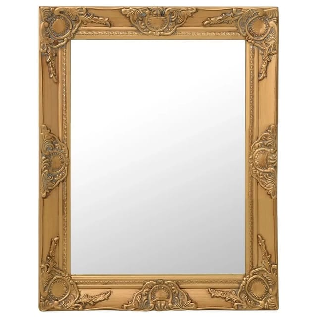 vidaXL Wandspiegel im Barock-Stil 50x60 cm Golden 320317