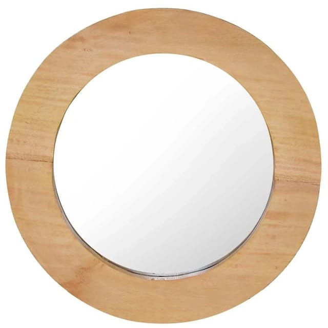 vidaXL Wandspiegel 40 cm Teak Rund 288805