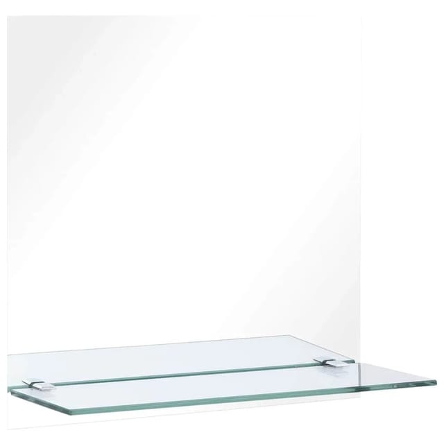 vidaXL Wandspiegel mit Regal 40x40 cm Hartglas 249436