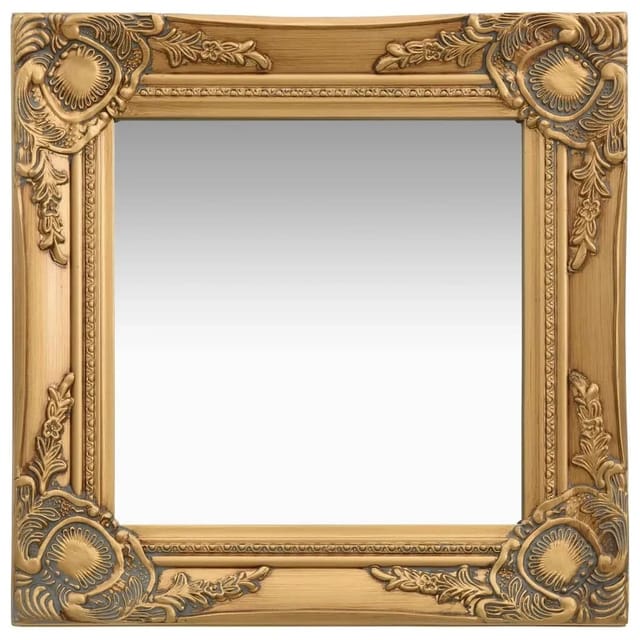 vidaXL Wandspiegel im Barock-Stil 40x40 cm Golden 320305