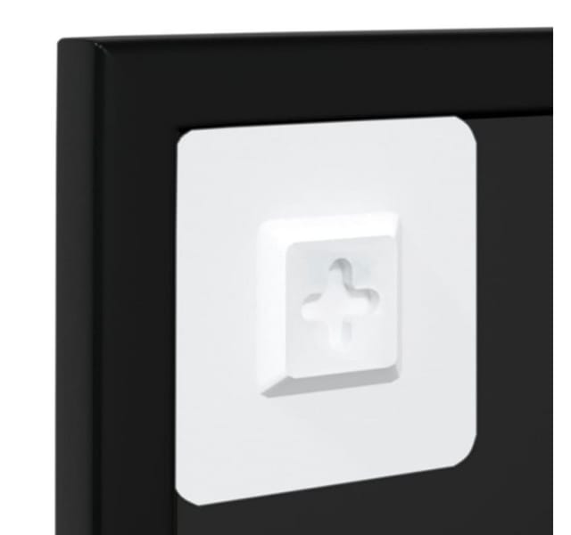 vidaXL Wandspiegel Schwarz 100x60 cm Metall 342209