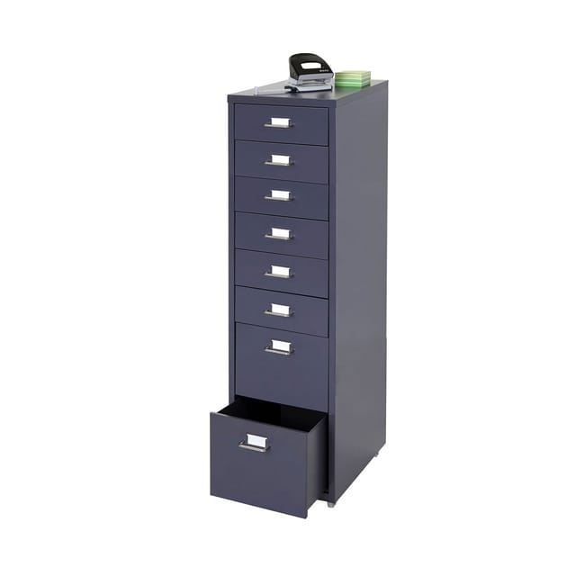 MCW Rollcontainer Preston T851 Dunkelgrau 8 Schubladen