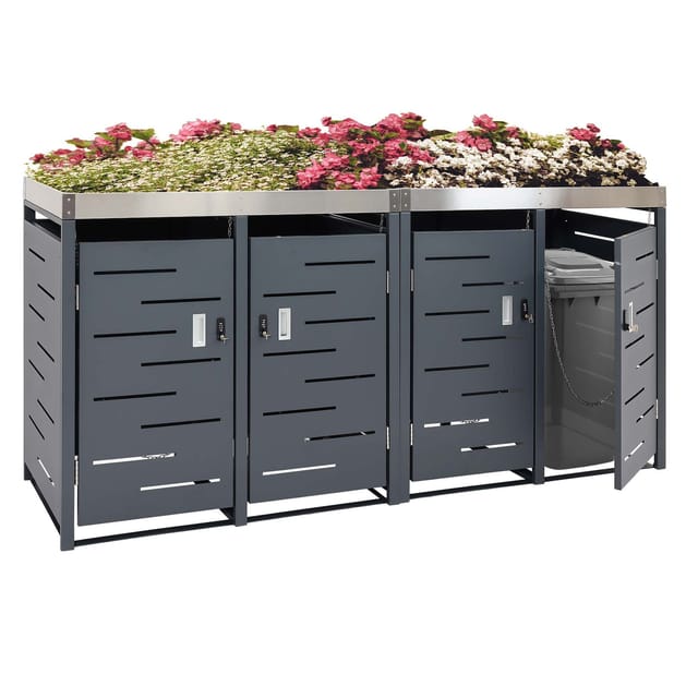 MCW 4er-Mülltonnenverkleidung H40b 110x230x62cm