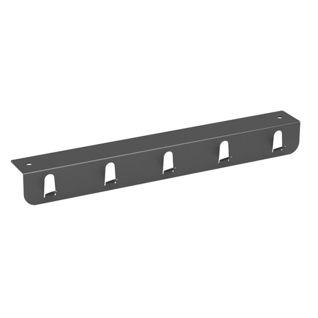 Kesseböhmer K-Line Side Hakenleiste 350 x 40 x 40 mm mit 5 Haken Anthrazit Unterbaumontage