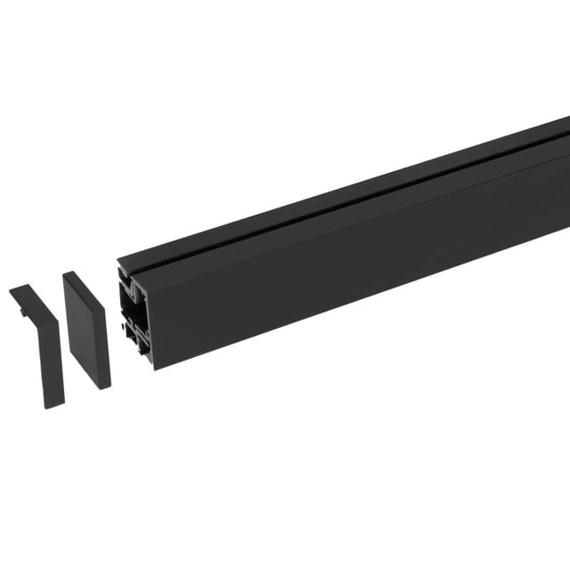 Kesseböhmer Linero MosaiQ Küchenreling Schwarz 600 mm