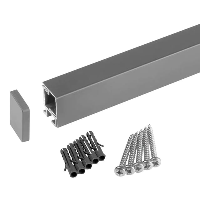Kesseböhmer Linero MosaiQ EasyLine Küchenreling Edelstahloptik 900 mm