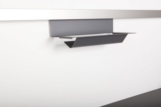 Kesseböhmer Linero MosaiQ Papierrollenhalter Graphitschwarz 350 mm Zum Einhängen