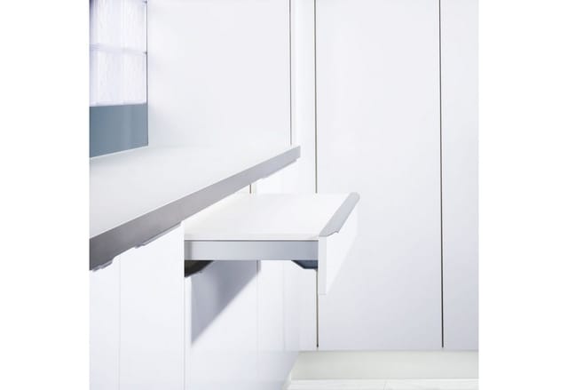 Kesseböhmer TopFlex Auszieh Tisch Beschlag Silbergrau 30 kg Tragkraft Länge 810 mm