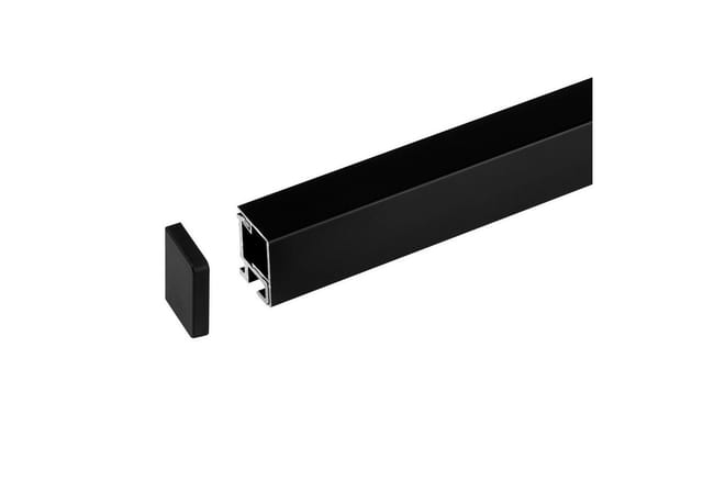 Kesseböhmer Linero MosaiQ EasyLine Küchenreling Schwarz 1200 mm