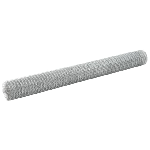 vidaXL Maschendraht Verzinkter Stahl 10x1,5 m Silbern 143615