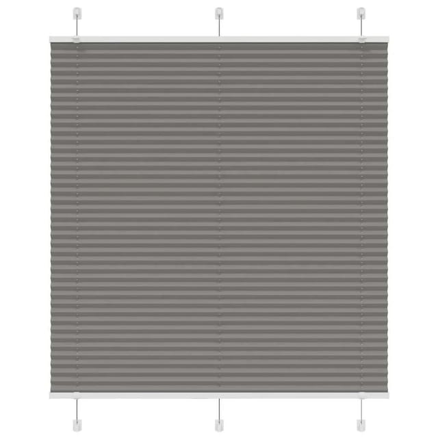 vidaXL Plissee Anthrazit 115x100 cm Stoffbreite 114,4 cm Polyester 4015078