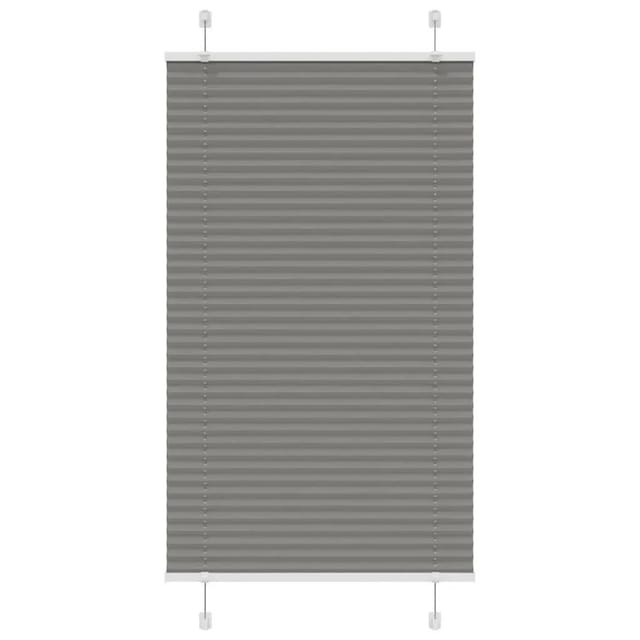 vidaXL Plissee Anthrazit 80x100 cm Stoffbreite 79,4 cm Polyester 4015071