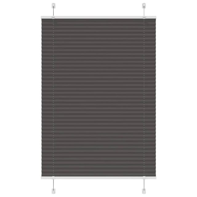 vidaXL Plissee Schwarz 100x100 cm Stoffbreite 99,4 cm Polyester 4015126