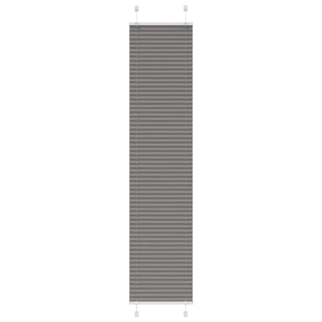 vidaXL Plissee Anthrazit 45x200 cm Stoffbreite 44,4 cm Polyester 4015098