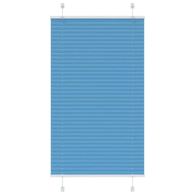 vidaXL Plissee Blau 70x100 cm Stoffbreite 69,4 cm Polyester 4015171