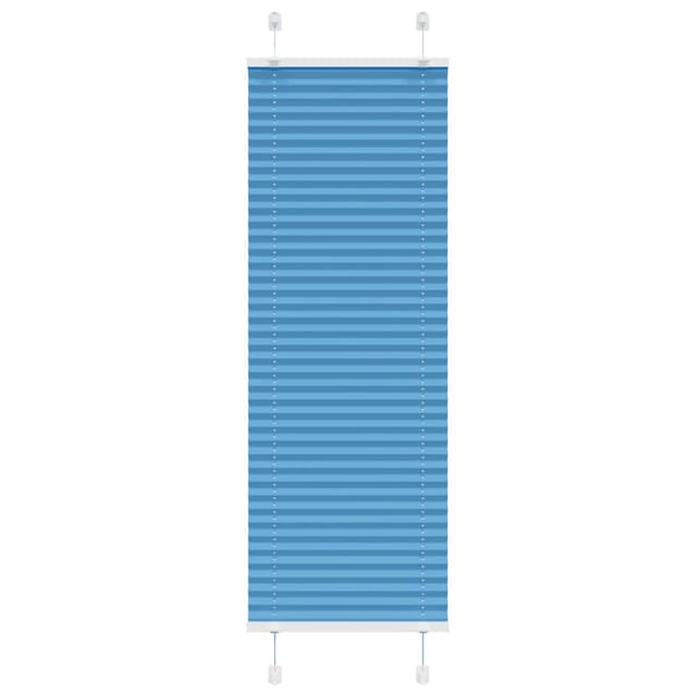 vidaXL Plissee Blau 45x100 cm Stoffbreite 44,4 cm Polyester 4015166