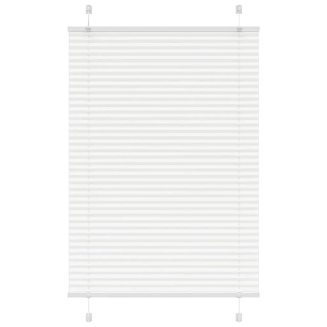 vidaXL Plissee Weiß 85x150 cm Stoffbreite 84,4 cm Polyester 4015497
