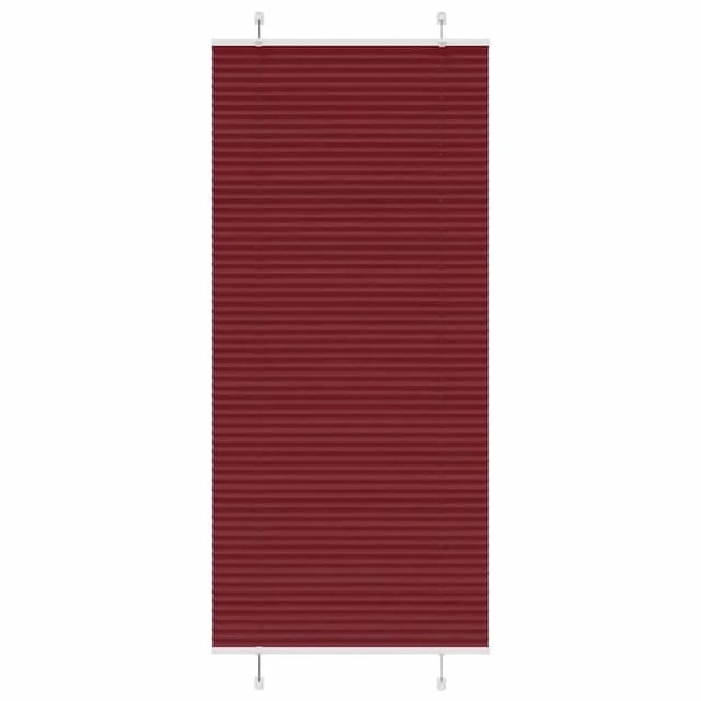 vidaXL Plissee Bordeauxrot 85x200 cm Stoffbreite 84,4 cm Polyester 4015259