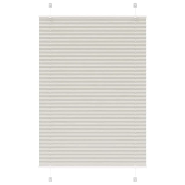 vidaXL Plissee Hellgrau 85x150 cm Stoffbreite 84,4 cm Polyester 4015344