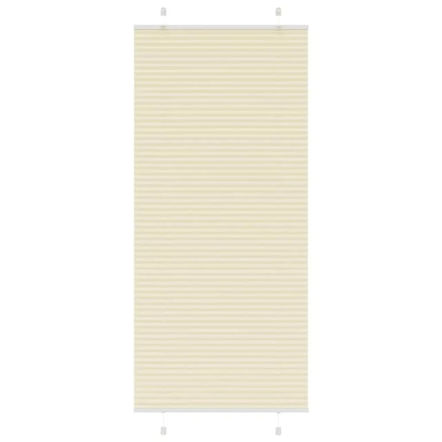 vidaXL Plissee Creme 85x200 cm Stoffbreite 84,4 cm Polyester 4015310