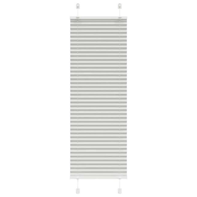 vidaXL Plissee Hellgrau 40x100 cm Stoffbreite 39,4 cm Polyester 4015318