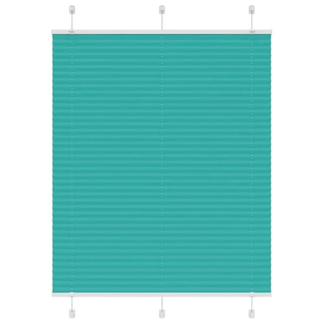 vidaXL Plissee Petrolgrün 105x100 cm Stoffbreite 104,4 cm Polyester 4015382
