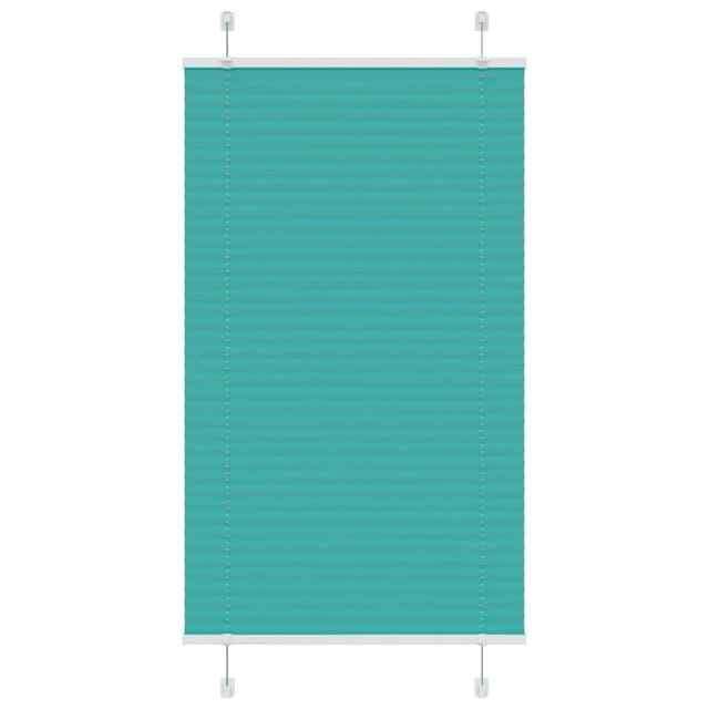 vidaXL Plissee Petrolgrün 80x100 cm Stoffbreite 79,4 cm Polyester 4015377
