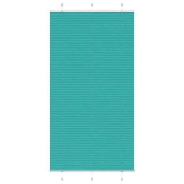 vidaXL Plissee Petrolgrün 105x200 cm Stoffbreite 104,4 cm Polyester 4015416